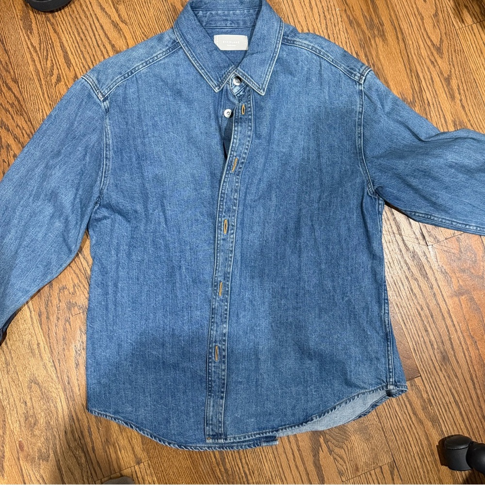 Everlane Blue Denim Casual Shirt